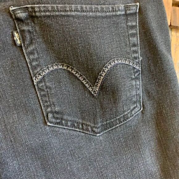 Levis Cut-Off Shorts Black/Grey 505s Str. Leg 12M Waist 31” - Picture 3 of 12
